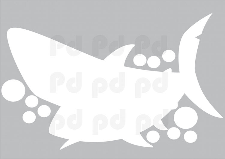 Dry Erase Shark Writable Kids Room Wall Decal Mural Ocean Animal Removable Decor Wall Sticker, b74