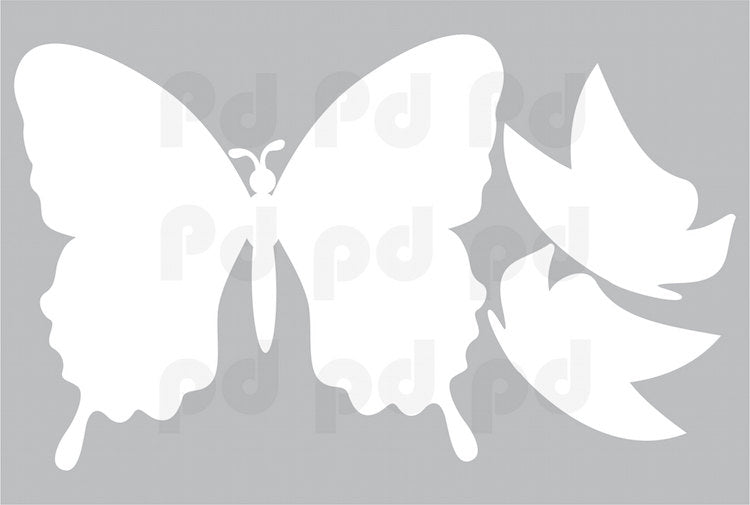 Butterfly Dry Erase Wall Decal Mural Productive Kids Writable Removable Decor Wall Sticker, b66