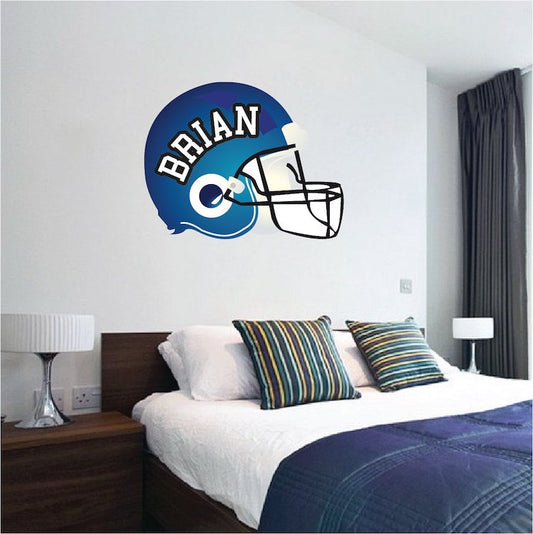 Football Wall Decal Child Custom Sports Wall Art American Footballs Wall Decor for Kids and Teens, c42