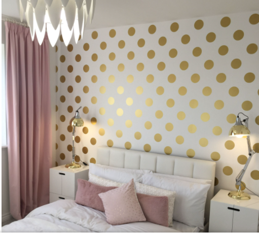 Dots Wall Decal Modern Room Living Room Decor Removable Dot Customizable Wall Stickers, d99