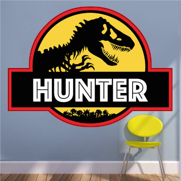 Custom Dinosaur Wall Decal Kids Room Wall Sticker Removable Decals, b97