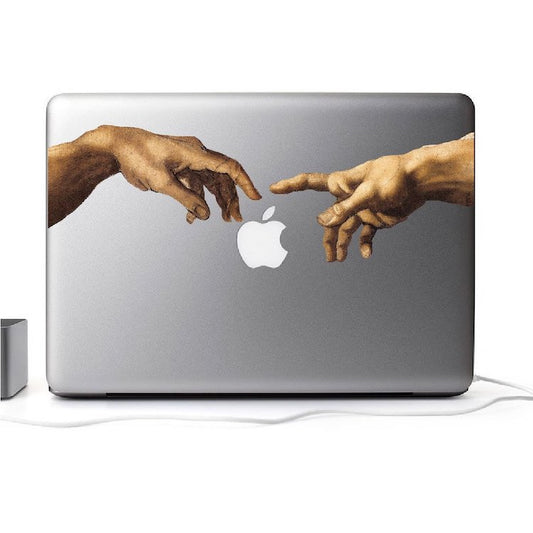 Michelangelo Hands Wall Decal Sistine Chapel Wall Art Renaissance Sticker Bedroom Wall Decor, a55