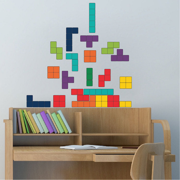 Video Game Wall Decal Game Room Colorful Wall Decor Removable Kids Room Decal, d59