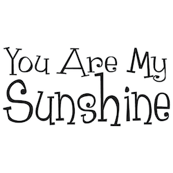 You Are My Sunshine Wall Quote Decal - view 3