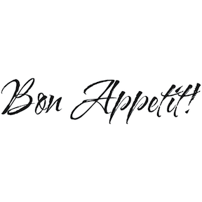 Bon Appetit Kitchen Wall Quote Decal - view 3
