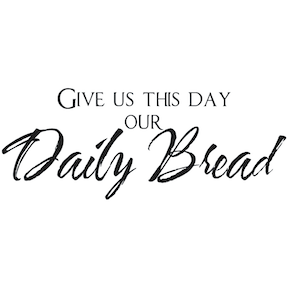 Give Us This Day Wall Quote Decal - view 3