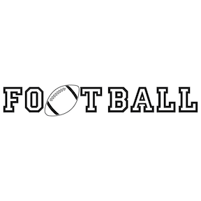 Football Wall Quote Decal - view 2
