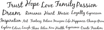 Inspirational Words Wall Decal Set - view 3