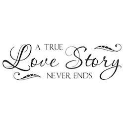Romantic Wall Quote Decal - view 2