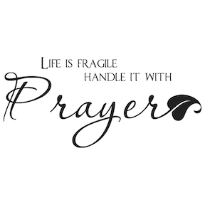 Prayer Wall Quote Decal - view 2