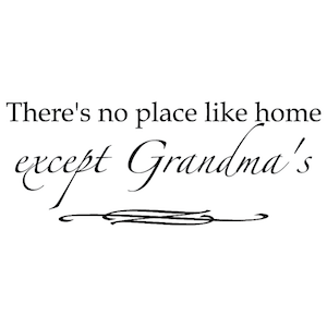 No Place Like Home Custom Wall Quote Decal