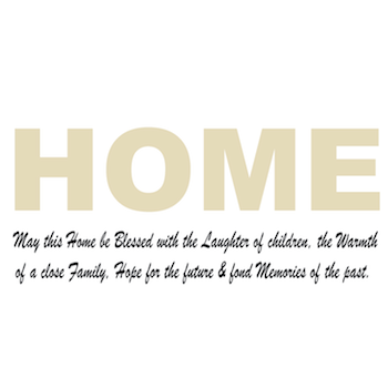 Home Wall Quote Decal Design 1