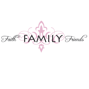Faith Family Friends Wall Quote Decal