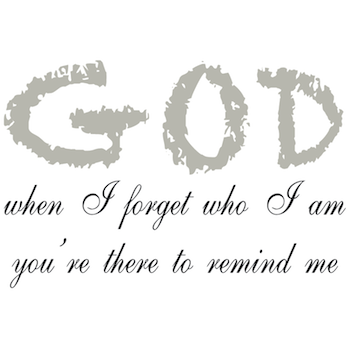 God Wall Quote Decal Design 1