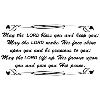 Blessing Wall Quote Decal Design 1
