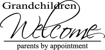 Children Welcome Parents by Appointment Wall Quote Decal - view 3