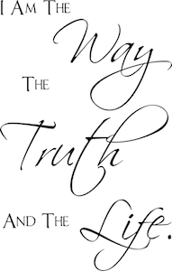 The Way the Truth and the Life Wall Quote Decal - view 3