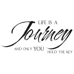 Life Is a Journey and You Hold the Key Wall Quote Decal - view 2