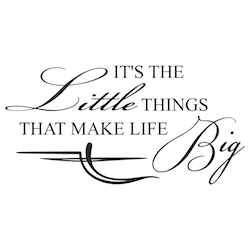 The Little Things Make Life Big Wall Quote Decal - view 2