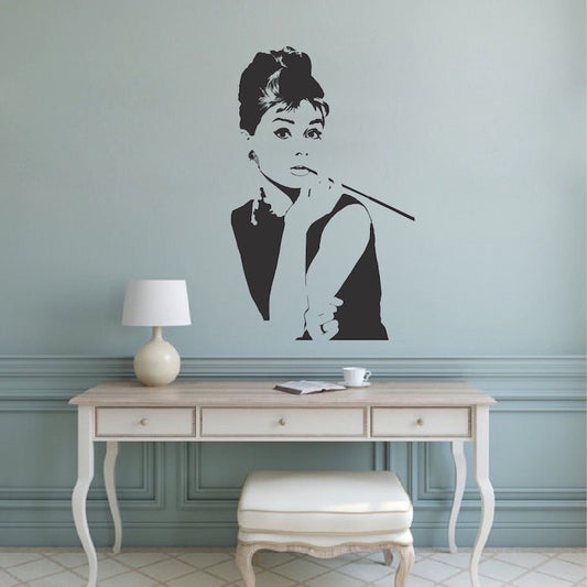 Classic Woman Portrait Wall Decal