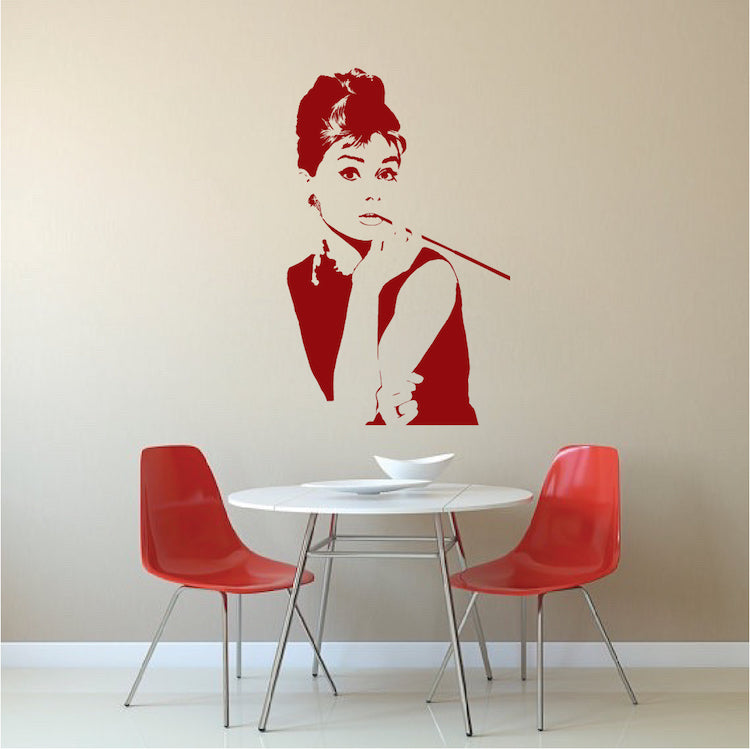 Classic Woman Portrait Wall Decal