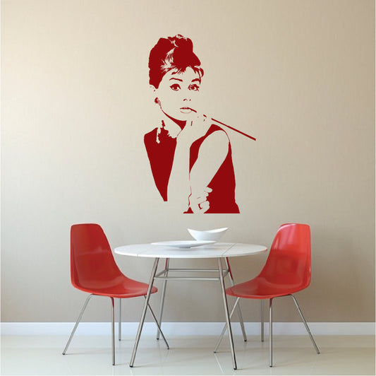 Classic Woman Portrait Wall Decal