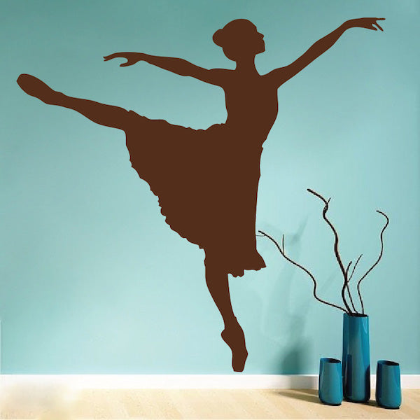Ballerina Silhouette Wall Decal - view 2
