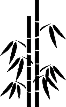 Bamboo Pair Wall Decal - view 2