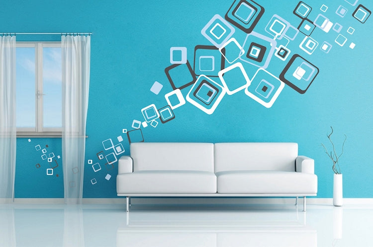 Square Shape Wall Decals