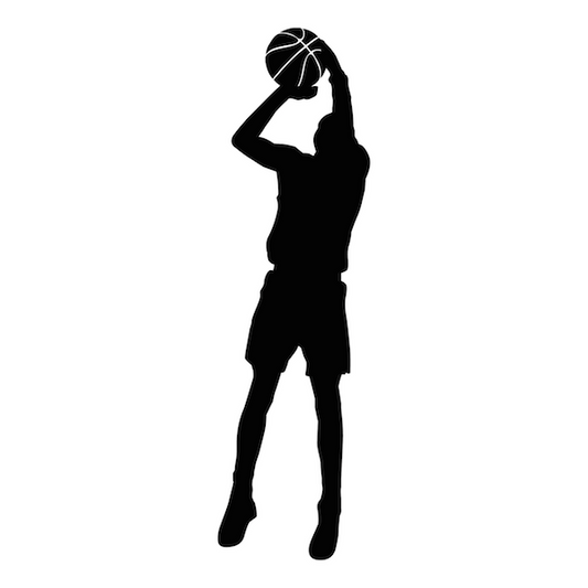 Basketball Jump Shot Wall Decal - view 2