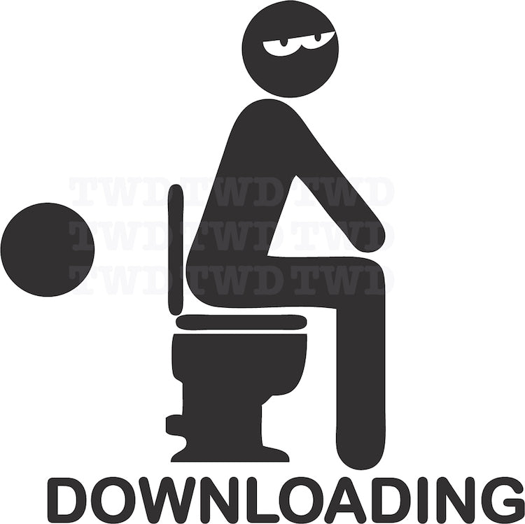 Downloading Bathroom Wall Decal