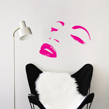 Modern Face Wall Decal