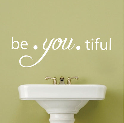 Be You Tiful Wall Decal Design 2