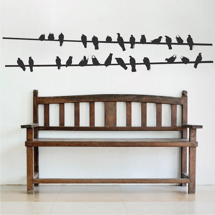 Birds on a Wire Wall Decal