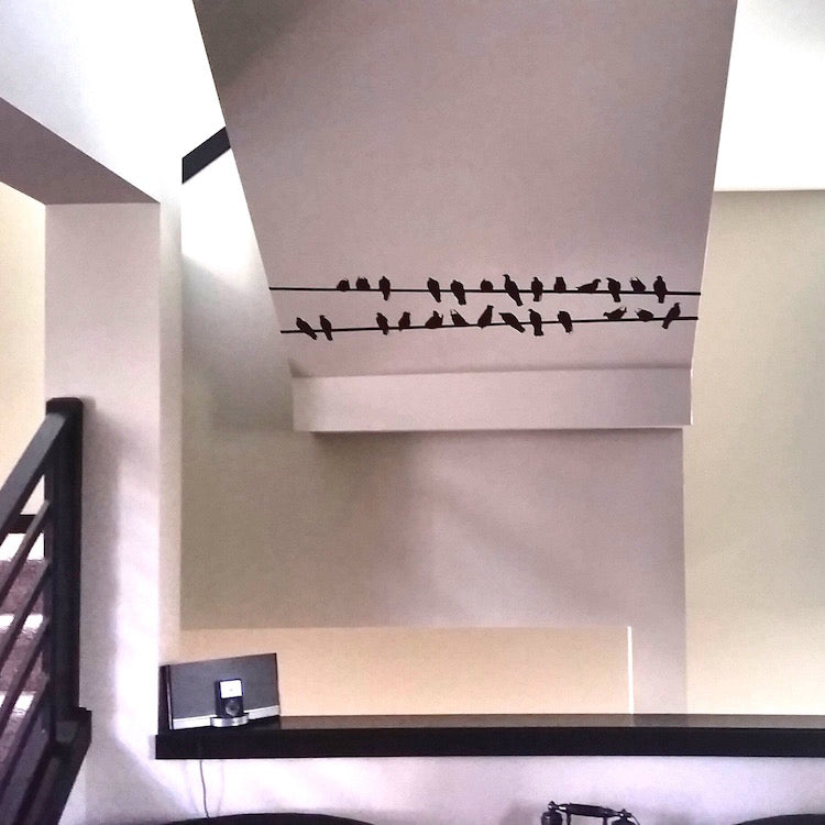 Birds on a Wire Wall Decal