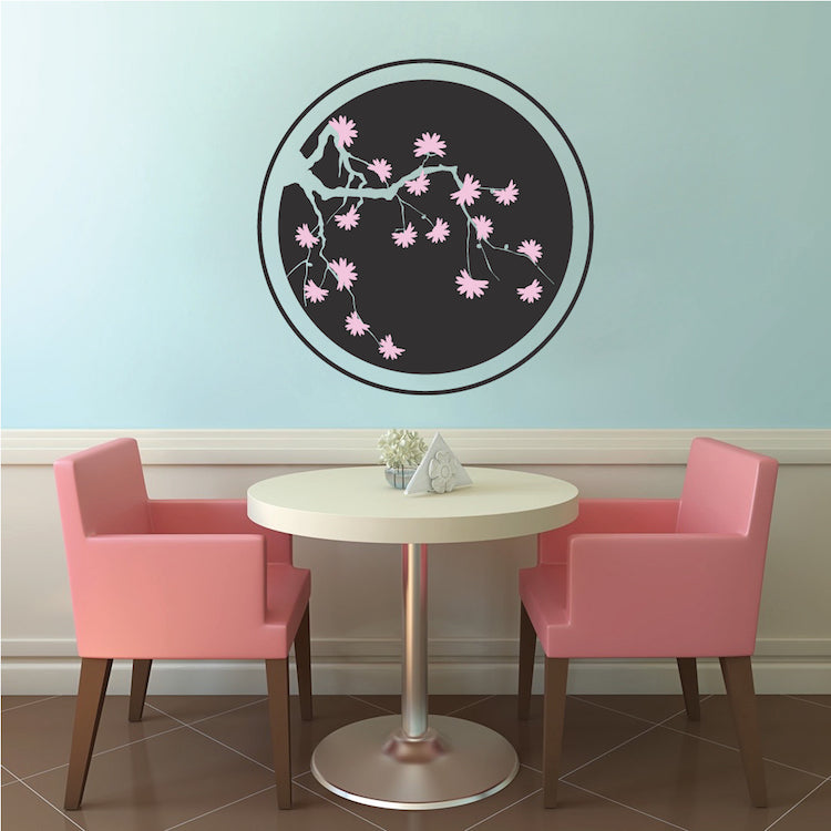 Cherry Blossom Ring Wall Decal - view 2