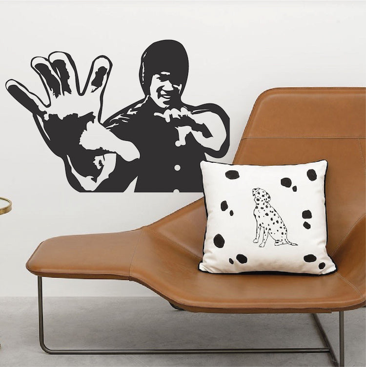Martial Artist Silhouette Wall Decal - view 1