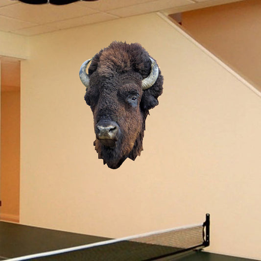 Bison Head Wall Decal