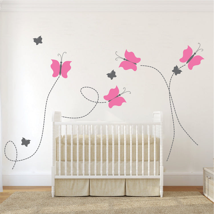 Butterfly Trail Wall Decal Set - view 1