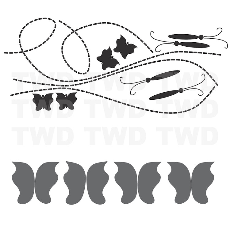 Butterfly Trail Wall Decal Set - view 4