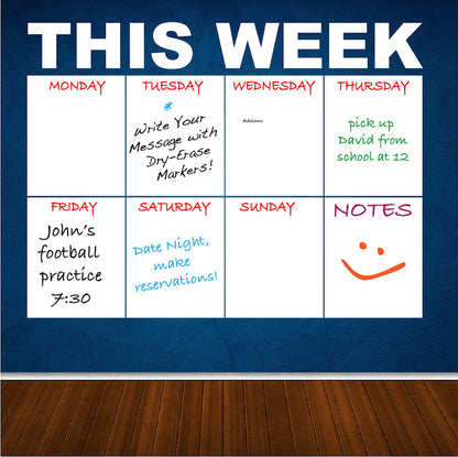 Weekly Calendar Decal