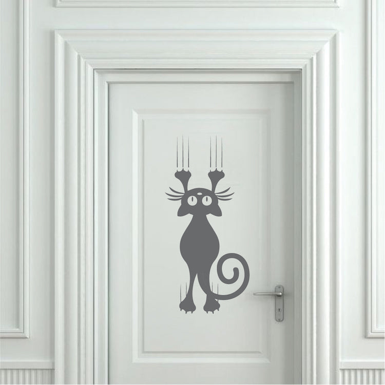 Scratching Cat Wall Decal