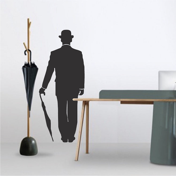 Vintage Comedian Silhouette Wall Decal