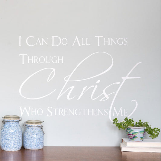 I Can Do All Things Wall Decal – Philippians 4:13