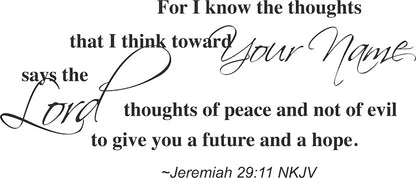 Custom Scripture Wall Quote Decal