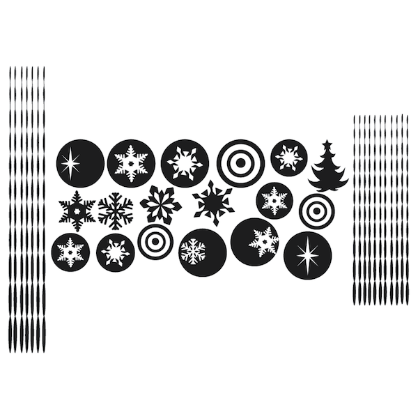 Hanging Ornament Christmas Wall Decals - additional product image