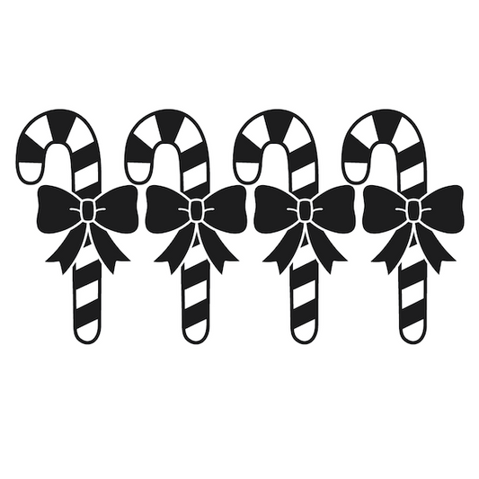 Candy Cane Christmas Wall Decals - additional product image