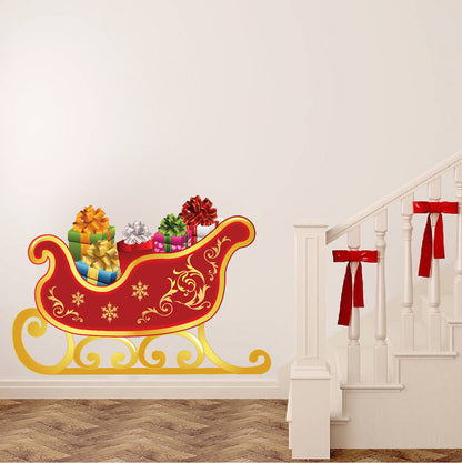 Santa’s Sleigh Wall Decal