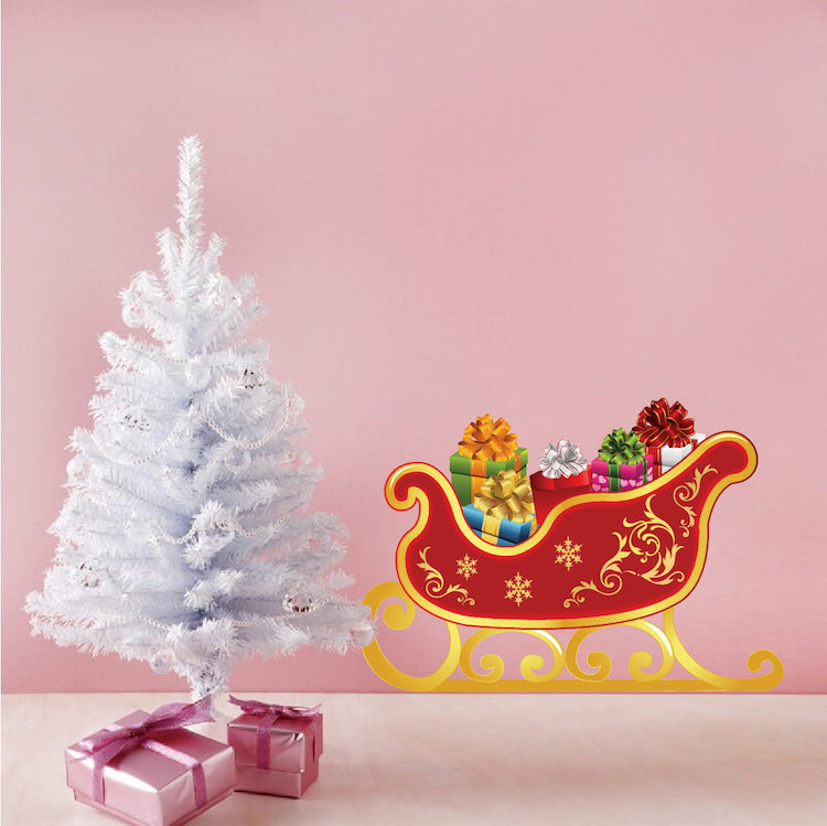 Santa’s Sleigh Wall Decal