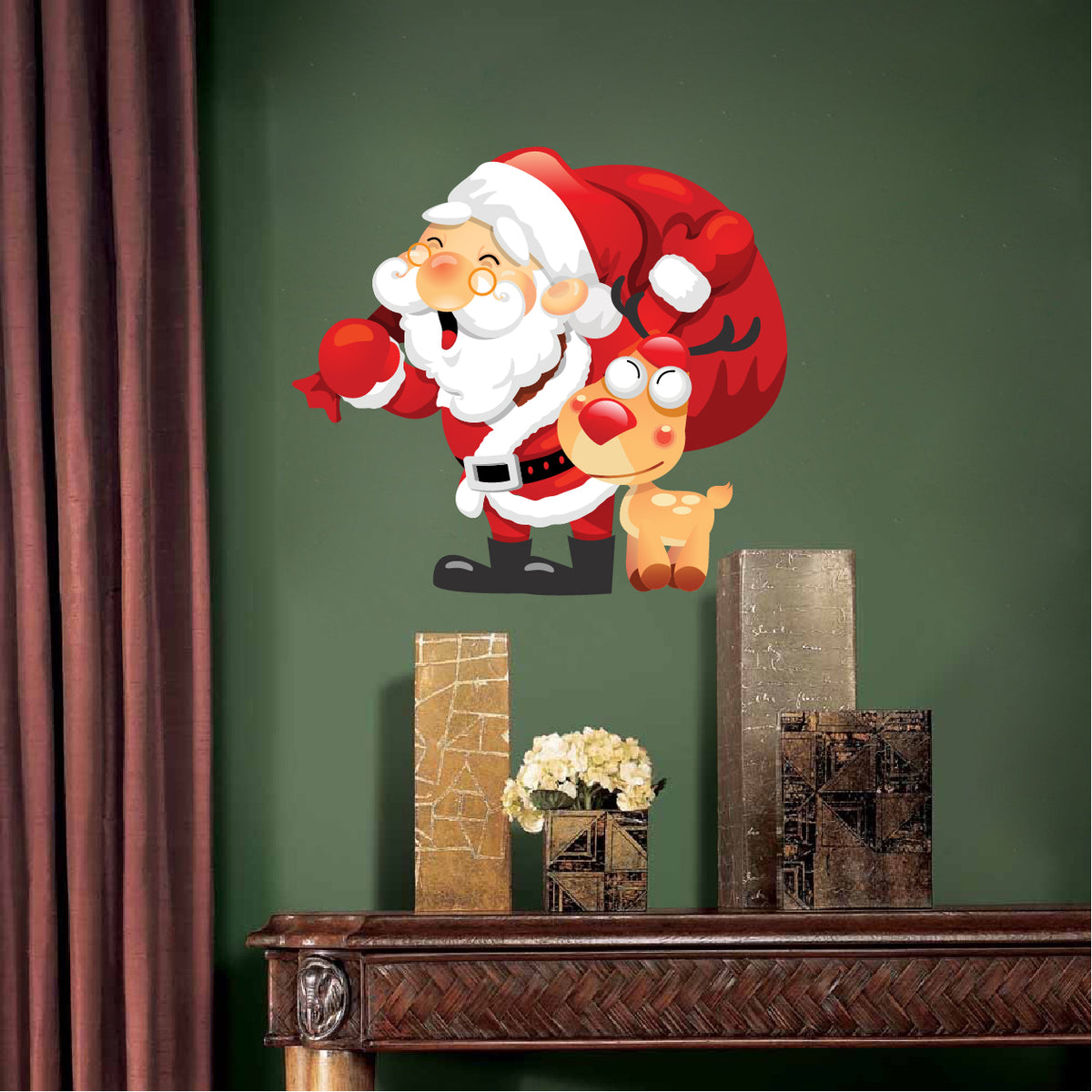Santa Claus Christmas Wall Decal